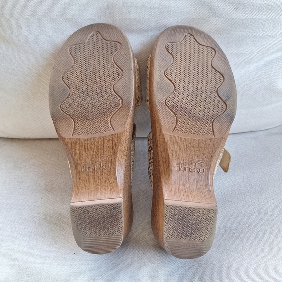 Dansko Sophie Sandals 2 Straps Buckles Womens EU 42 Size 11.5 US Tan - Picture 5 of 7